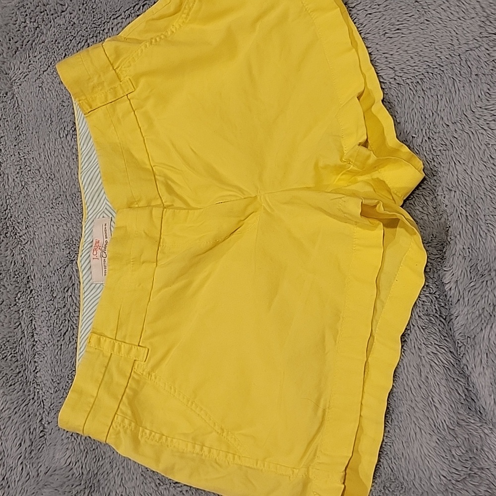 Jcrew shorts size 4 yellow